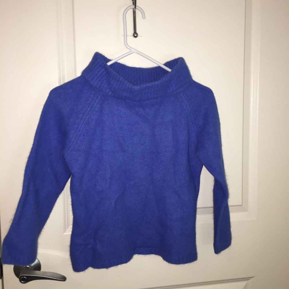 Blue Crop Sweater